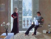david hockney mr and mrs clark and percy Sweden oil painting artist